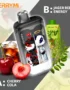 Merry Mi Panda Twins 40K kétízű újratölthető eldobható vape Dual Mesh coillal