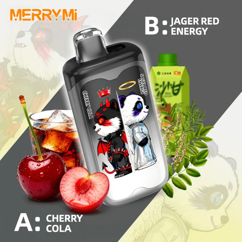 Merry Mi Panda Twins 40K kétízű újratölthető eldobható vape Dual Mesh coillal