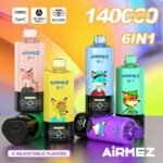 Airmez Fox 140K – 6 az 1-ben eldobható e-cigaretta, 45ml