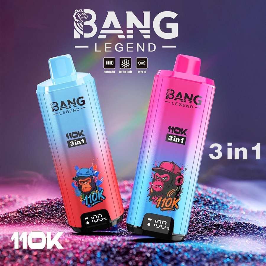 bang-legend-110k Bang Legend 110K – 3 az 1-ben eldobható e-cigaretta, 12 ízkombináció - Image 1