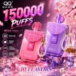 QQ Bang 150K – kettős hálós fűtőszálas nagy kapacitású nikotineszköz