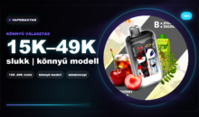 15K-49K slukk könnyű modell eldobható vape kategória banner