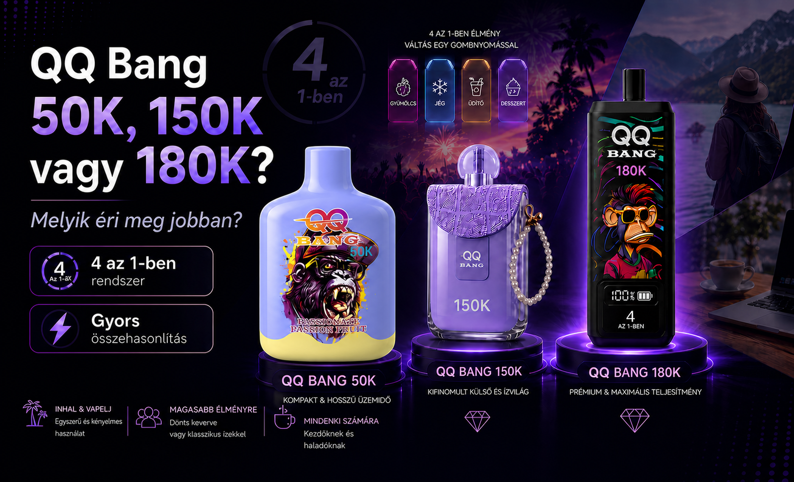 QQ Bang Magyarországon 50K, 150K vagy 180K — melyiket válaszd